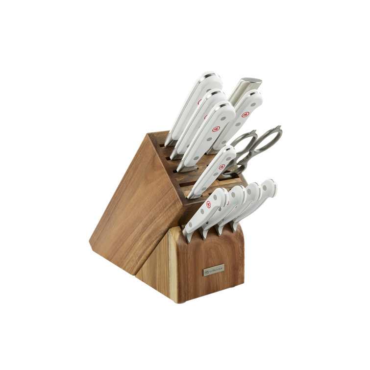 Wüsthof Classic White 12 Piece Block Knife Set Perigold